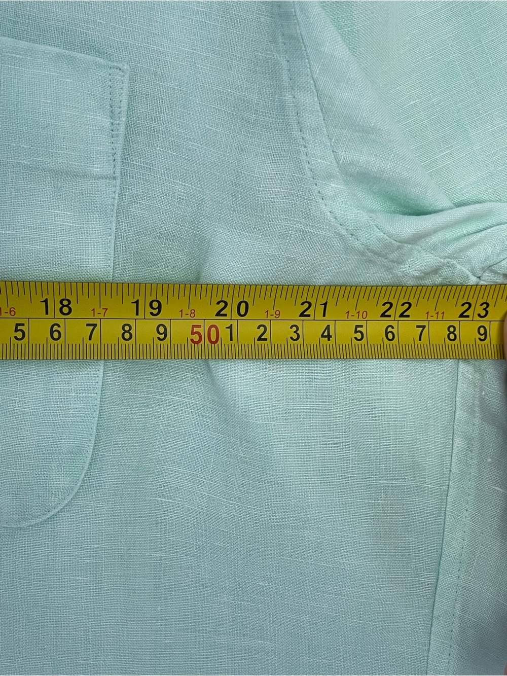 NEW Uniqlo Light Mint Button-Down Long Sleeve Shirt Unisex Short length Casual - Picture 8 of 12